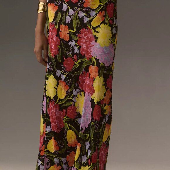 NWT Anthropologie Yukiko Noritake Tilda Maxi Slip Skirt XS - Picture 4 of 5